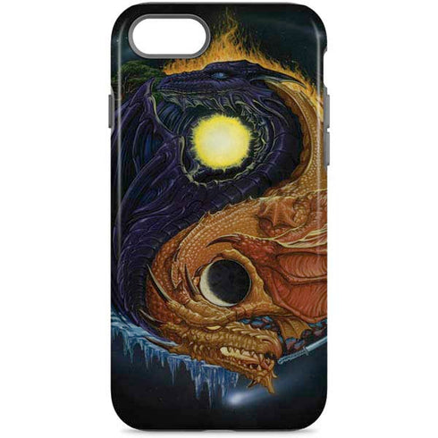 Yin Yang Dragon by Ed Beard Jr iPhone Cases